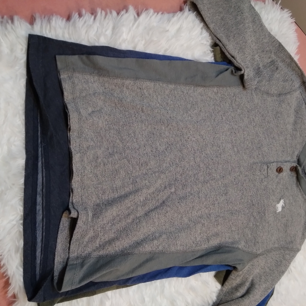Abercrombie kids Unisex size 9/10 custom bundle of 3 shirts short & long sleeve - Picture 7 of 13